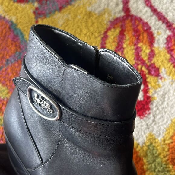 COACH DYLAN BOOTIES SHOES SIZE 9.5 - Picture 9 of 13